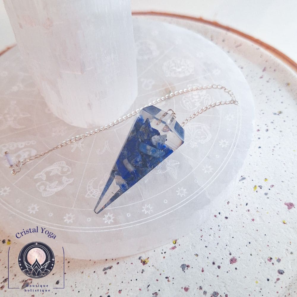 Pendule orgonite lapis lazuli