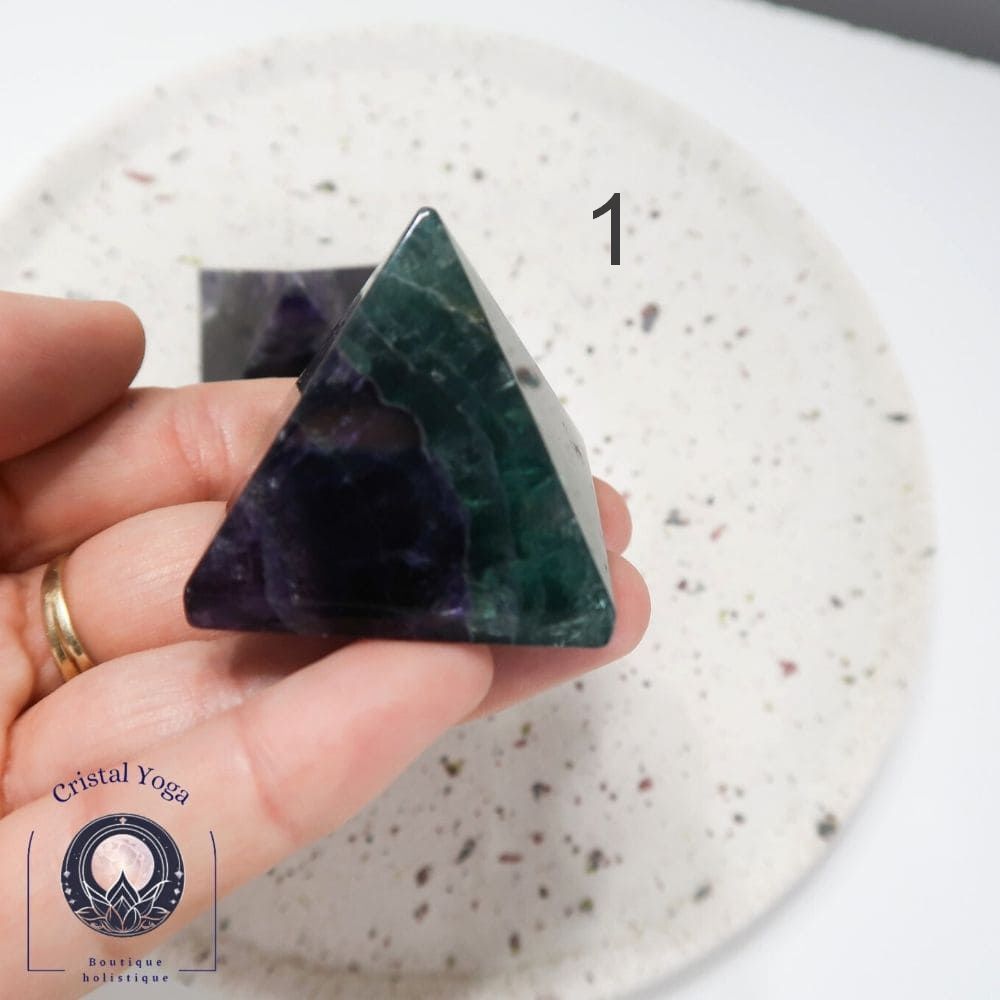 Pyramides en fluorite