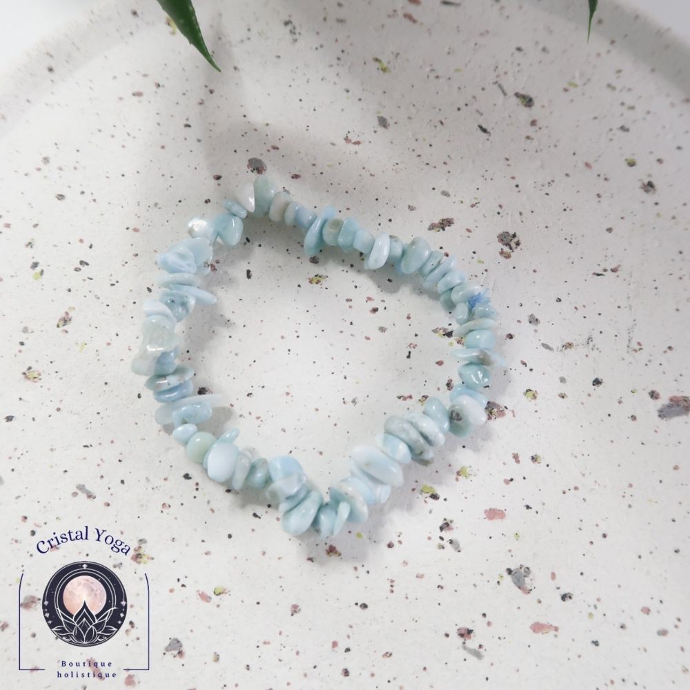 Bracelet baroque en larimar