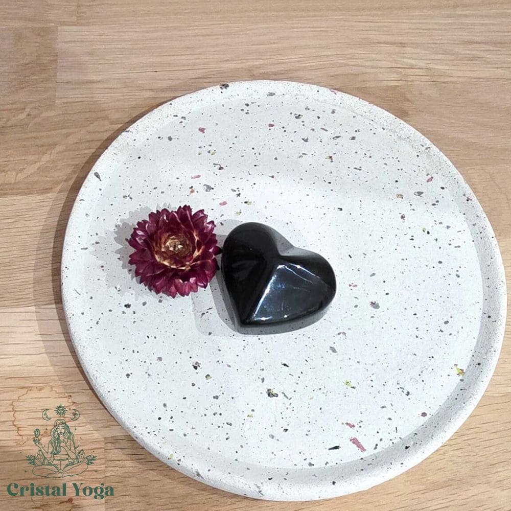 Coeur en obsidienne