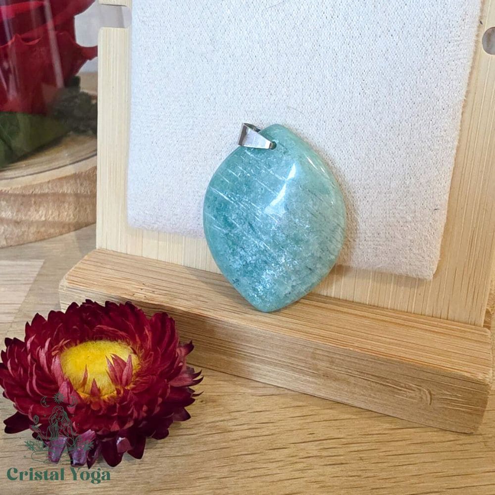 Pendentif en amazonite verte