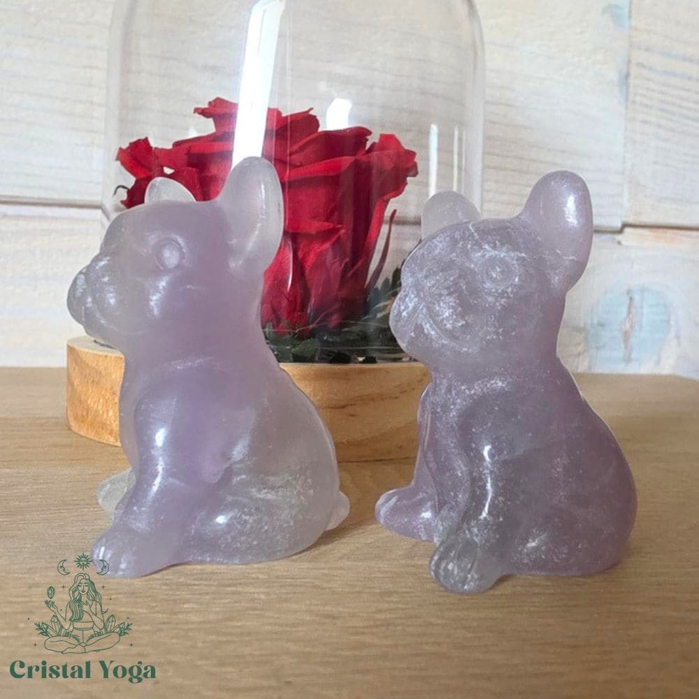 Bouledogue en fluorite