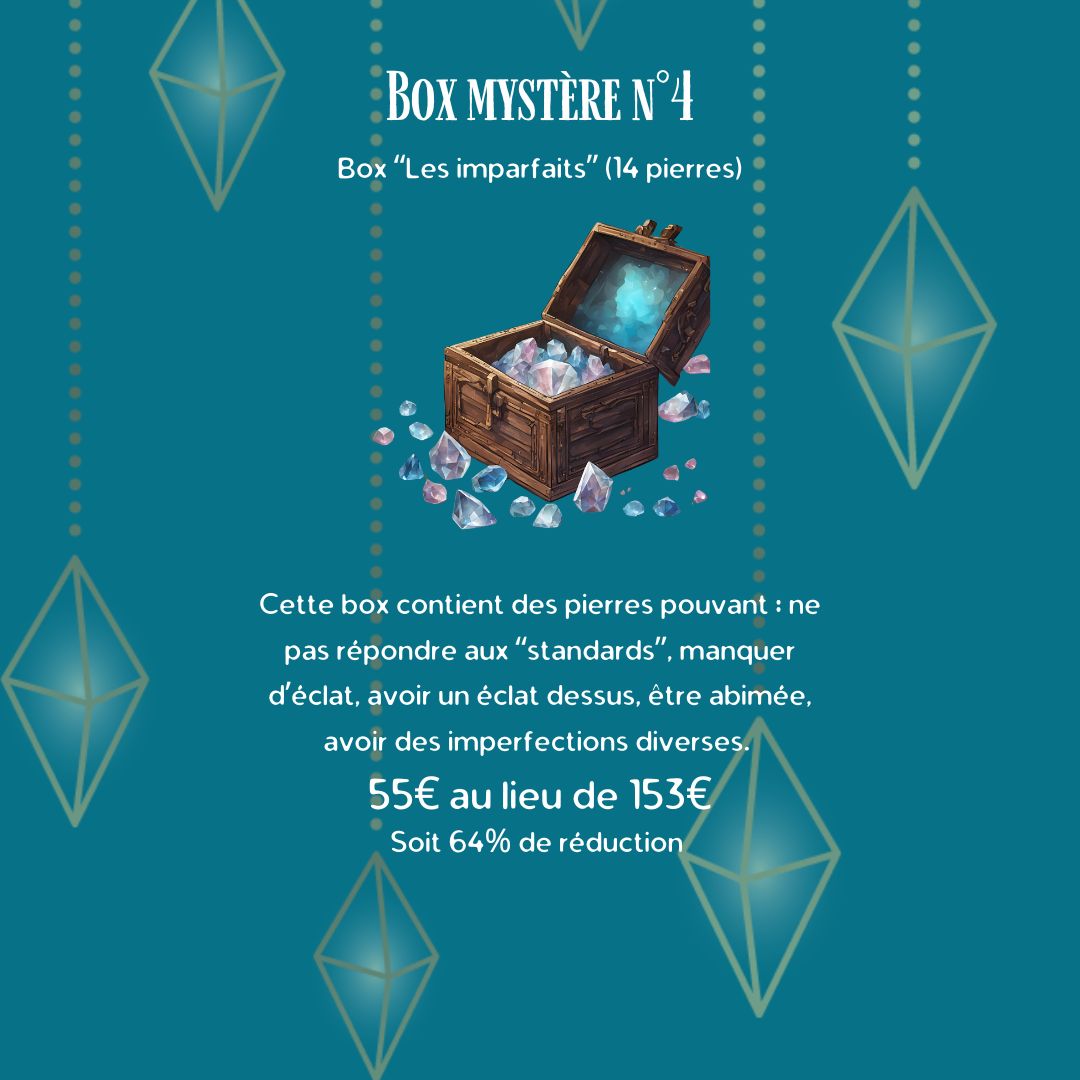 Box mystère minéraux imparfaits