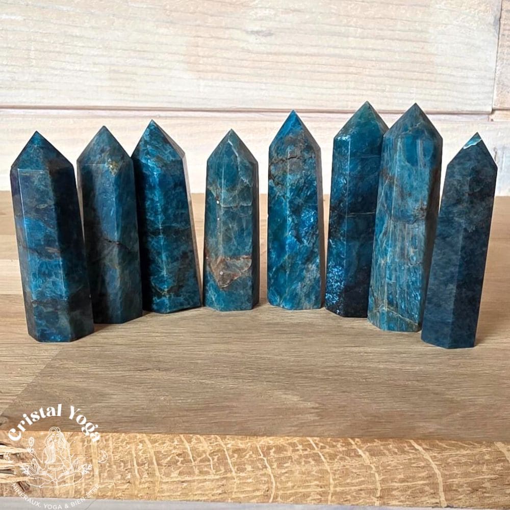 Pointe en apatite bleue