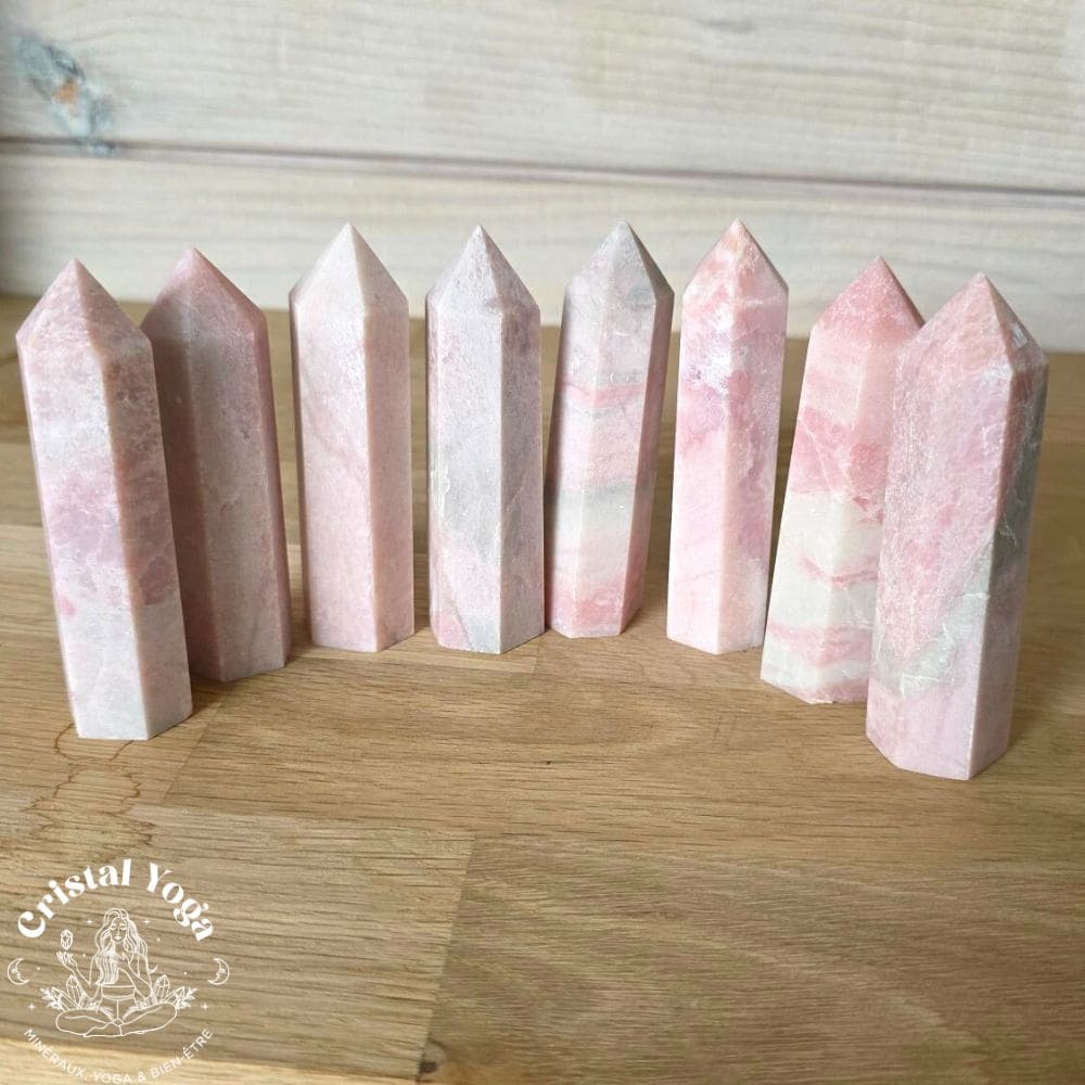 Pointe en opale rose