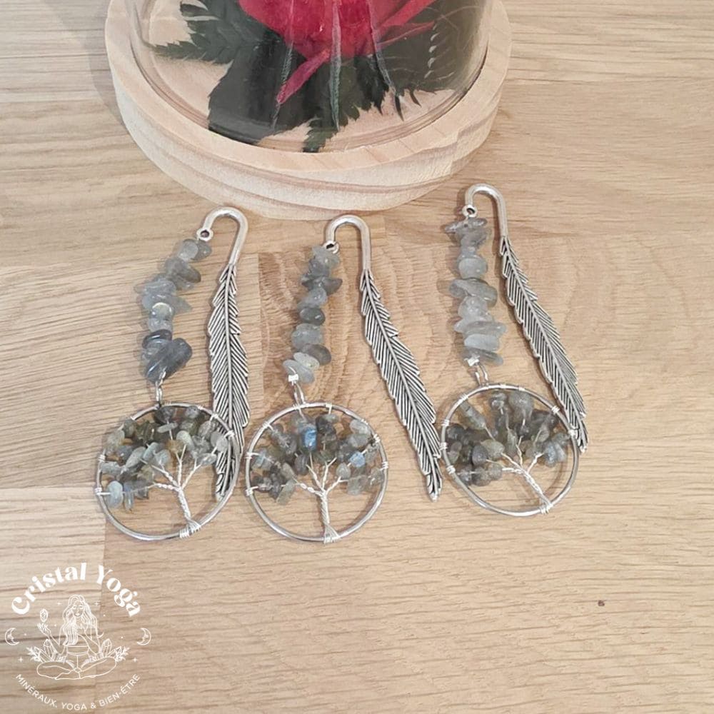 Marque page en labradorite