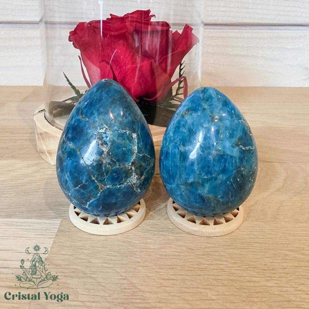 Oeuf apatite bleue