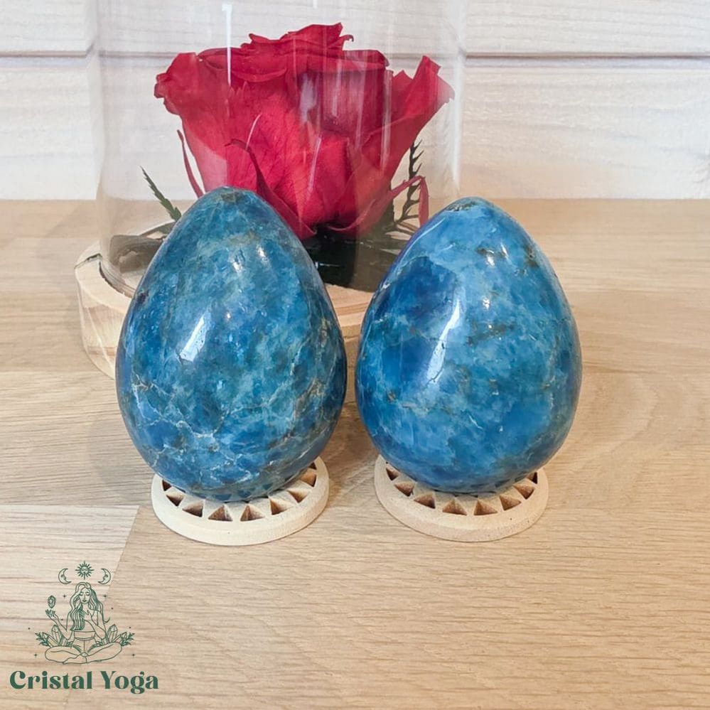 Oeuf en apatite bleue
