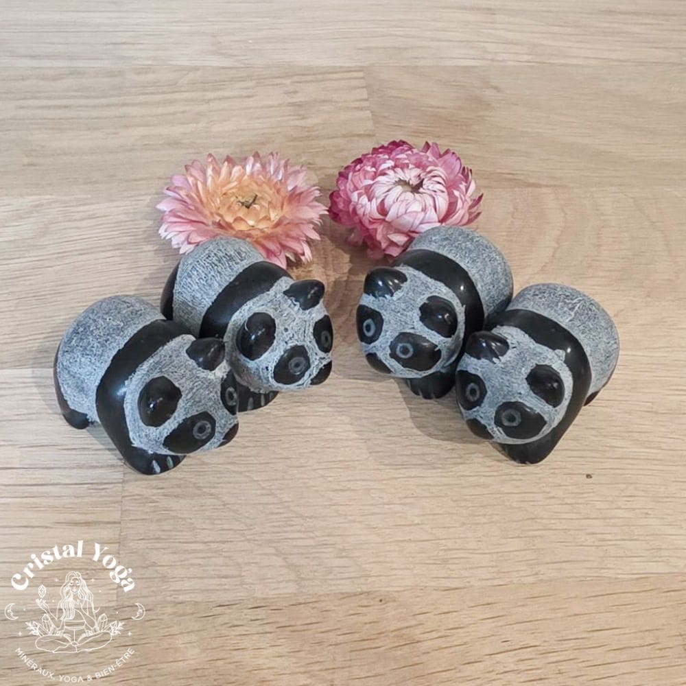 Panda en obsidienne