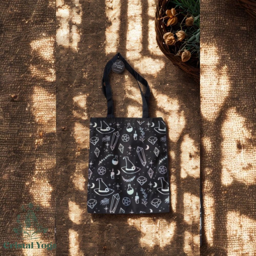 Tote bag aux motifs witchy