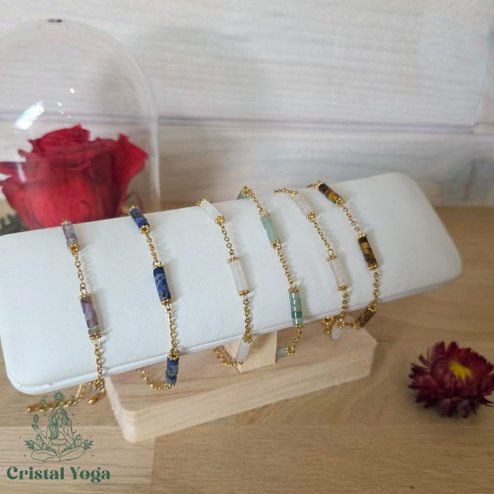 Bracelet fin avec pierres