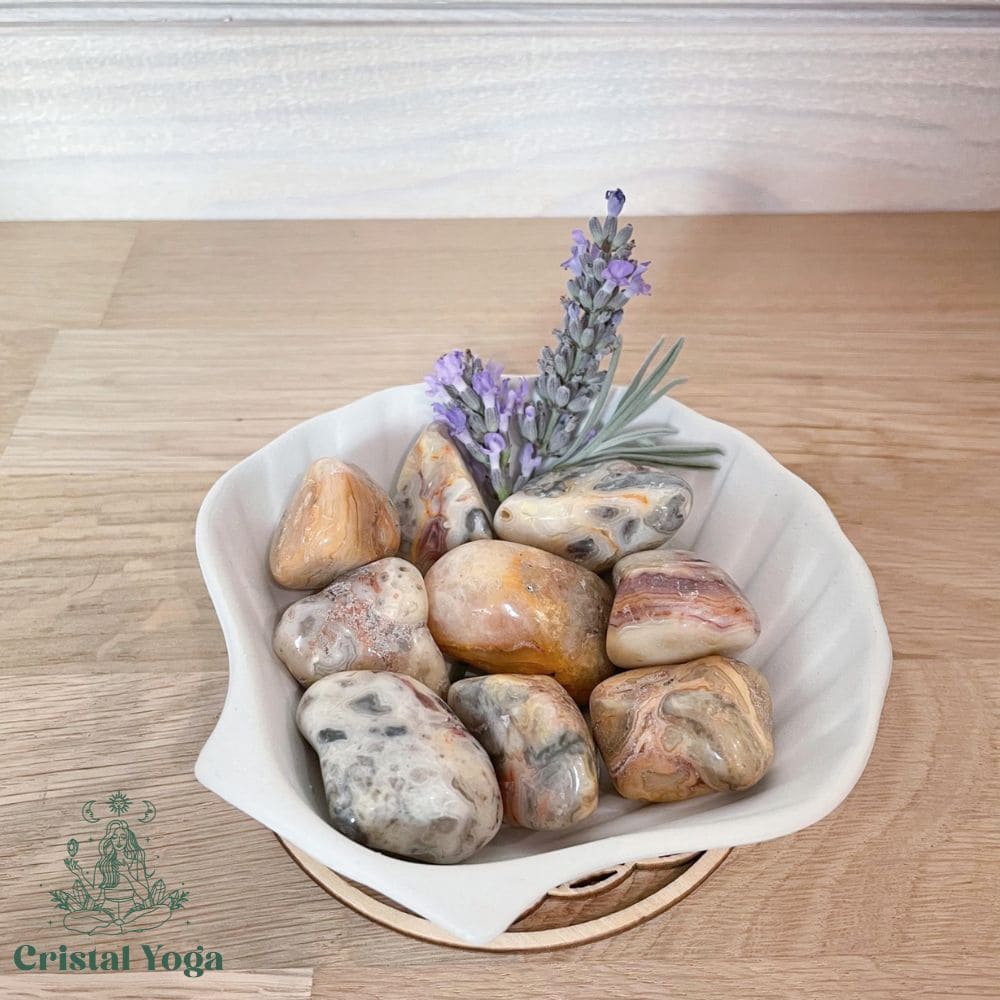 Pierre roulée en agate crazy lace