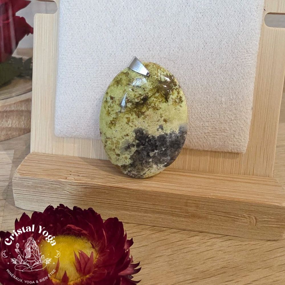 Pendentif en opale verte