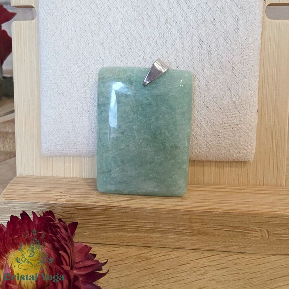 Pendentif forme rectangle en amazonite