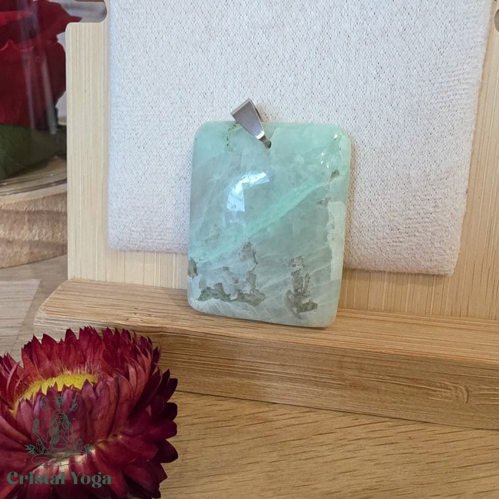 Pendentif rectangle garniérite